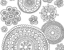 25 advanced flower coloring pages. Bunian And Hidden Intricacies Pdf Version Coloring Book Etsy