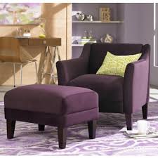 Lillian Eggplant Accent Chair And Ottoman X5008 Lamps Plus Chair And Ottoman Set Accent Chairs Chair And Ottoman