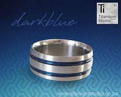 Blue Titanium Mens Wedding Ring Mens Wedding Rings Titanium Rings For Men Mens Wedding Rings Unique