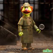 Amazon.com: Super7 Sesame Street Sherlock Hemlock - 3.75 Sesame Street  Action Figure with Accessory Collectibles and Retro Toys