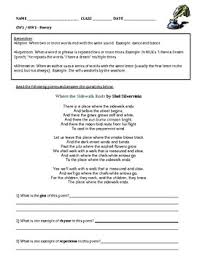 Poetry Worksheets Independent Practice In 2020 Poetry Worksheets Independent Practice Worksheets