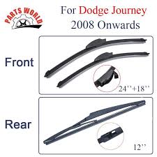 Rubber Front And Rear Wiper Blades For Dodge Journey 2008 Onwards Windscreen Wipers Car Accessories With Images Car Wiper Car Accessories Windscreen Wipers