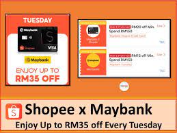 Maybank promo codes can only be used once, so if you've ever used the code in the past then it won't work again. Shopee X Maybank Online Promotion Get Rm35 Off Every Tuesday Mypromo My