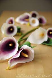 Img 2501 2 B Sugar Flowers Tutorial Calla Lily Wedding Cake Fondant Wedding Cakes