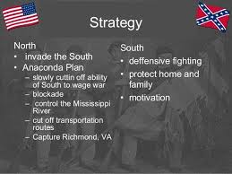 This Picture Shows The North And South Strategies On The Civil War The North Used The Anaconda Plan While The South Fo Anaconda Plan How To Plan Ap Us History