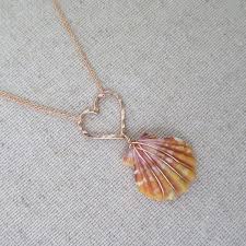 Hawaiian Sunrise Shell Necklace Rose Gold Chain Hammered Etsy Jewelry Making Shell Beach Jewelry Diy Beach Jewelry