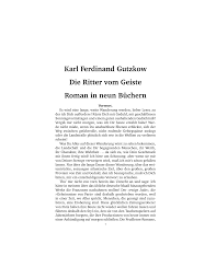 Karl Ferdinand Gutzkow Die Ritter vom Geiste Roman in neun Büchern