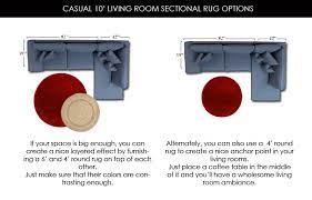 What Size Area Rug Under Sectional Sofa Placement Guide Homely Rugs In 2021 Big Area Rugs Round Bathroom Rugs Rugs In Living Room