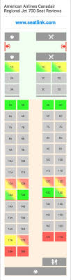 American Airlines Canadair Regional Jet 700 Cr7 Seat Map