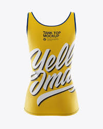 Women S Tank Top Mockup Back View In Apparel Mockups On Yellow Images Object Mockups Mockup Psd Mockup Free Psd Design Mockup Free