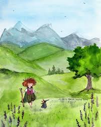 Pin By Karola Ortega Lopez On Manka Kasha Dreamy Art Watercolor Paintings Easy Cartoon Girl Drawing