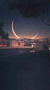 Curved Moon Wallpaper Sky Aesthetic Night Sky Wallpaper Moon And Stars Wallpaper