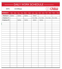 Daily schedule for pdf & excel. Daily Schedule Template Pdf Free Word Templates