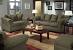 Moss Green Velvet Sofa
