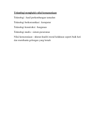 Di antara mereka ada yang memerangi kebodohan, kemiskinan, dan tirani kaum penjajah. Doc Teknologi Telah Menghakis Nilai Kemanusiaan S Wendy Academia Edu