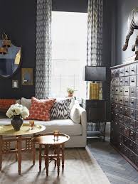 Dramatic Living Room With Eclectic Decor Home Dark Living Rooms Room