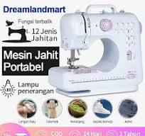 Mesin Jahit Mini Portabel +Lampu/Mesin Jahit Mini / Mesin Jahit Listrik  Pakaian Jahit Tangan