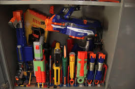 Previous seashell wind chimes tutorial. Huge Nerf Gun Collection Custom Built Storage Cabinet 1870452648