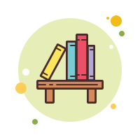 A portal to another world on a bookshelf. Bookshelf Icons Free Vector Download Png Svg Gif