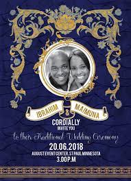 Sotey African Wedding Invitation African Wedding Traditional Wedding Invitations Wedding Renewal Invitations
