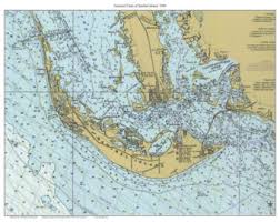 Nautical Map Sanibel Etsy