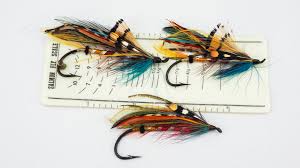 These flies are custom tied. 3 X Very Good Quality Size 6 0 Fully Dressed Salmon Flies Vintage Fishing Tackle
