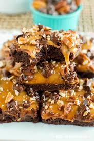 They have the perfect chocolate to caramel ratio and that. Salted Caramel Turtle Brownies Back For Seconds