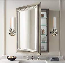 English Aged Nickel Medicine Cabinet Bathroom Mirror Design Mirror Cabinets Bathroom Medicine Cabinet