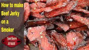 How To Make Beef Jerky On A Smoker Youtube
