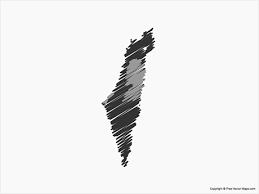 .of israel and palestine offline: Vector Map Of Israel Palestinian Territories Sketch Free Vector Maps
