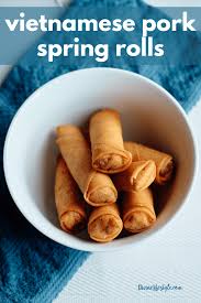 An easy spring roll recipe that's simple to put together on a hot summer night. Vietnamese Pork Spring Rolls Recipe Appetizer Divine Lifestyle