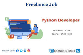 Freelancejobs Pythondeveloper Pythonjobs Itconsultant4u Workfromhome Remotework In 2020 Freelancing Jobs Job Work Experience