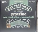 Barres Au Fruits Secs Avec Cacahuètes Et Caramel