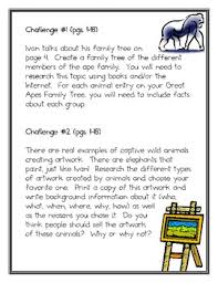 The book contains a wealth of information geared toward young readers. The One And Only Ivan Summary