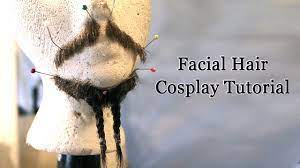 Pure white santa claus eyebrows 3m self adhesive facial hair mens christmas. How To Style Apply Fake Facial Hair Cosplay Tutorial Youtube