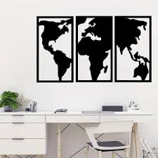 Encontre lindos modelos de artesanatos em ferro para decorar a sua casa e o seu jardim. Painel Trio Mapa Mundi Quadro Vazado Decoracao Mdf Parede Preto Leroy Merlin