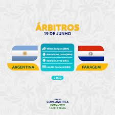 Argentina 1 x 1 paraguai. Copa America On Twitter Estes Sao Os Arbitros Designados Para Os Jogos Colombia X Catar E Argentina X Paraguai Copaamerica
