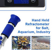 0-28% Salinity Refractometer Sea Water Tester with ATC Hand Held Refractometer for Salt, Aquarium, Industry (Made of Copper Not Cheap Aluminum)