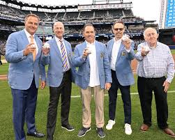 Before the start of yesterday's @mets game vs. Toronto, former #FDU Sports  Information Director and Knights Hall of Famer Jay Horwitz was presented  the Mets Lifetime Achievement Award to celebrate his 40-plus