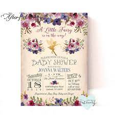 Fairy Baby Shower Invitation Plum Purple Enchanted Fall Baby Etsy Fairy Baby Showers Baby Shower Fall Bunny Baby Shower