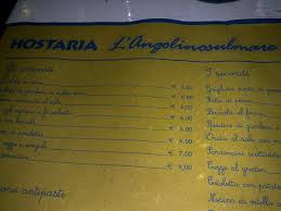 Este, totodată, sărbătoarea întemeierii bisericii creştine. Menu Bild Von Hostaria L Angolino Sul Mare Senigallia Tripadvisor