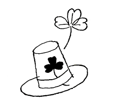 Types of hats coloring pages. Irish Hat Coloring Page Purple Kitty