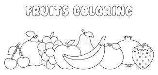 These pumpkin coloring pages are great for halloween, fall, and thanksgiving. Vector Illustration Of Fruits Coloring Page Stock Vector Illustration Of Nutrition Cartoon 144964444
