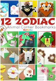 Easy Chinese Zodiac Bookmark Corner Designs Red Ted Art