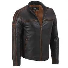 Black Rivet Antique Leather Cycle Jacket View All Best Leather Jackets Leather Jacket Leather Jacket Men