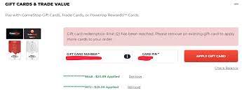 Need to buy another gamestop (in store only) gift card? Gamestop Only Lets You Use 2 Gift Cards On Online Orders Reminder Not To Buy Games Consoles Or Gift Cards From This Greedy Corporation Assholedesign