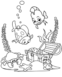 Sunken Treasure Coloring Picture To Print For Free Fish Coloring Page Free Coloring Page Templat Ocean Coloring Pages Coloring Pages Preschool Coloring Pages