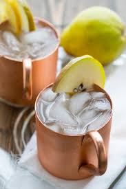 Vanilla Pear Moscow Mules Recipe Pear Drinks Mule Recipe Booze Recipe