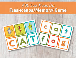 How to make your own flash cards at home explained by nalini zinu. 9 Ideas For Using Abc See Hear Do Memory Game Flashcards Abc See Hear Do