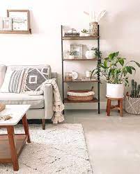Wall art decor in your home the beauty of wall art décor is that it can be placed in any room of your home. Industrial 4 Tiers Leaning Ladder Shelf For Sale Home Furniture Living Room Decor Apartment Apartment Living Room Apartment Decorating Living